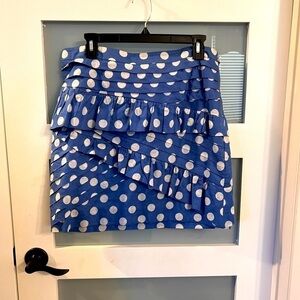 Anthropology Liefsdottir polka dot skirt. Size 10